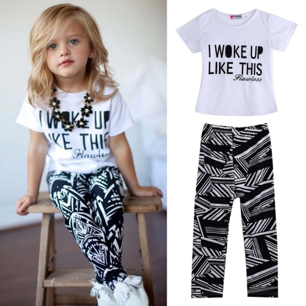 I woke up like this kids outfit